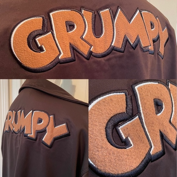 Disney Grumpy Dwarf Track Style Zip Up Jacket Women’s Large - Picture 11 of 13